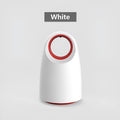Black or white ABS plastic silent mosquito killer with USB cable measuring 12x12x21.5cm