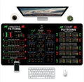 Creative design printed on a black natural rubber gaming mouse pad with non-slip base.