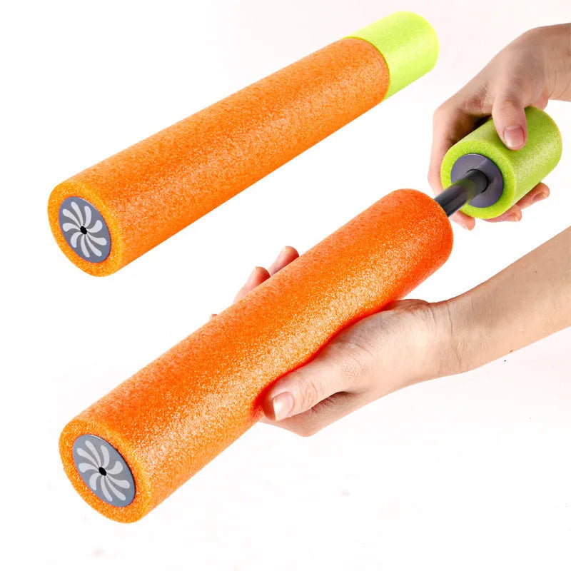 Orange EVA foam handled water blaster spray pistol for kids summer outdoor games