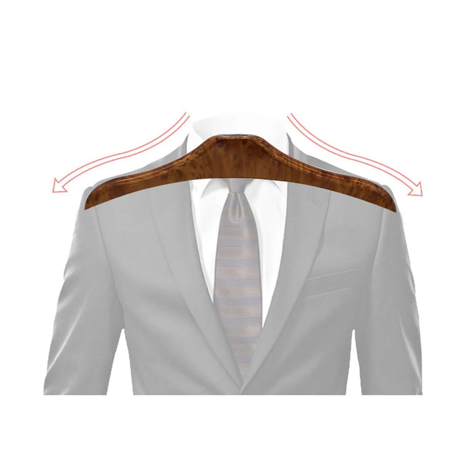 Wood yellow stainless steel car mounted clothes hanger measuring 46.5cm by 23cm