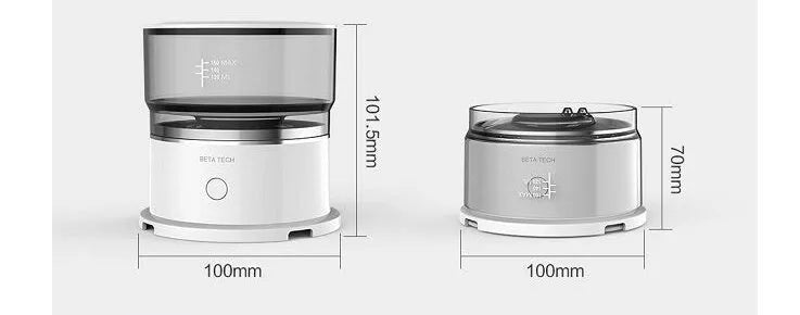 White smart coffee maker with ABS host, SUS304 filter, and Tritan water tank and filter cup holder