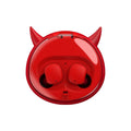 Macaron Red TWS Bluetooth 5.0 wireless headset with in-ear design and compact dimensions