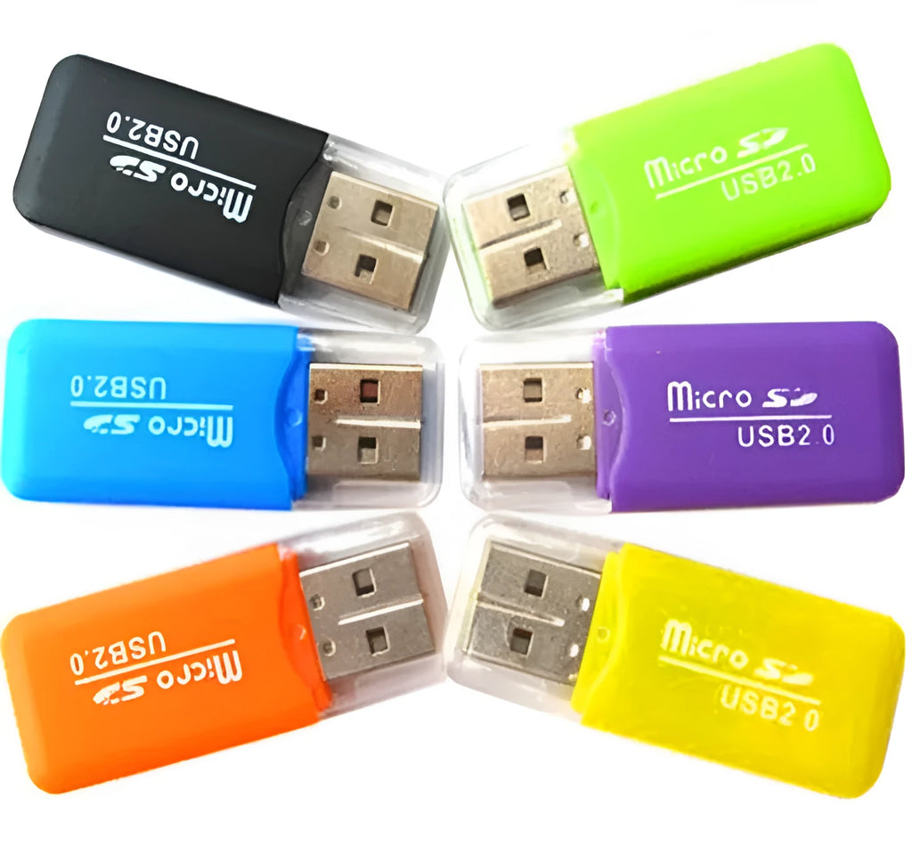 Mini USB TF card reader with SD transfer adapter for MicroSD data transfer