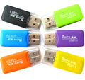 Mini USB TF card reader with SD transfer adapter for MicroSD data transfer