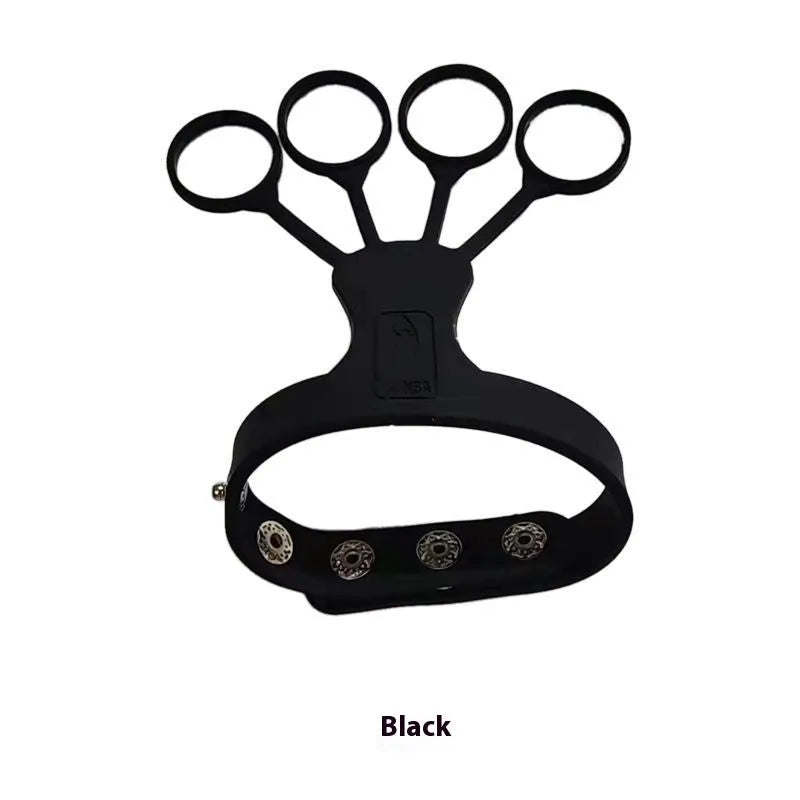 Basketball shooting brace training equipment showing five-finger and three-point guidance system.