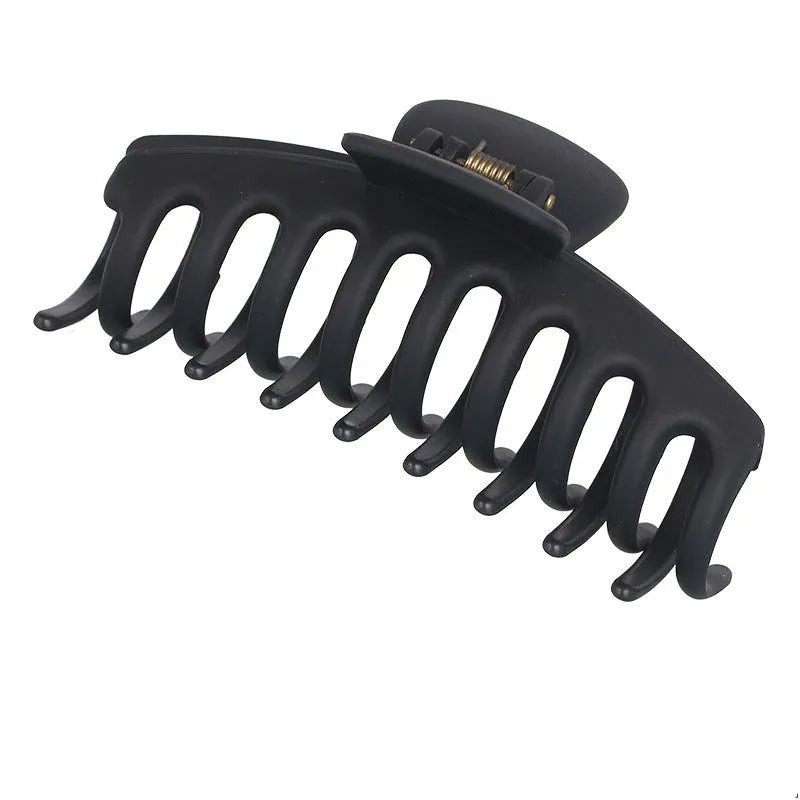 Plastic ponytail clip hair accessory in candy colours, keel claw and rectangular jaw shapes for shower use