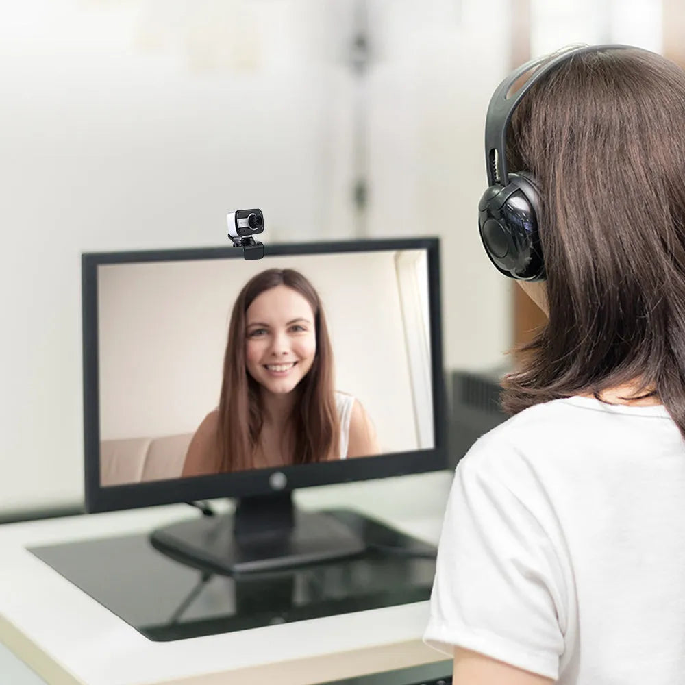 Mini USB driverless video camera with rotating function in blue, red or white colour options
