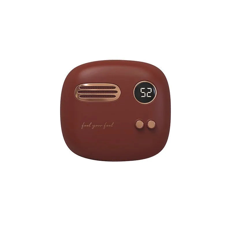2 in 1 hand warmer power bank 5000mAh with double-sided 52°C heat and digital display