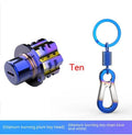 Motorcycle key head cover accessory in T6 aluminium with hexagonal, five-pointed star, and plum blossom design options