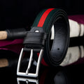 Casual pin buckle belt in imitation leather with square alloy buckle, 115cm, available in multiple colours