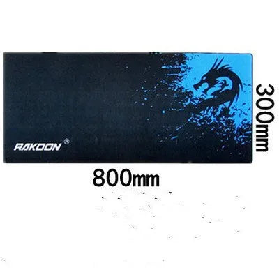 Seam Blue Dragon patterned single-sided mouse pad on a desk, available in multiple sizes.