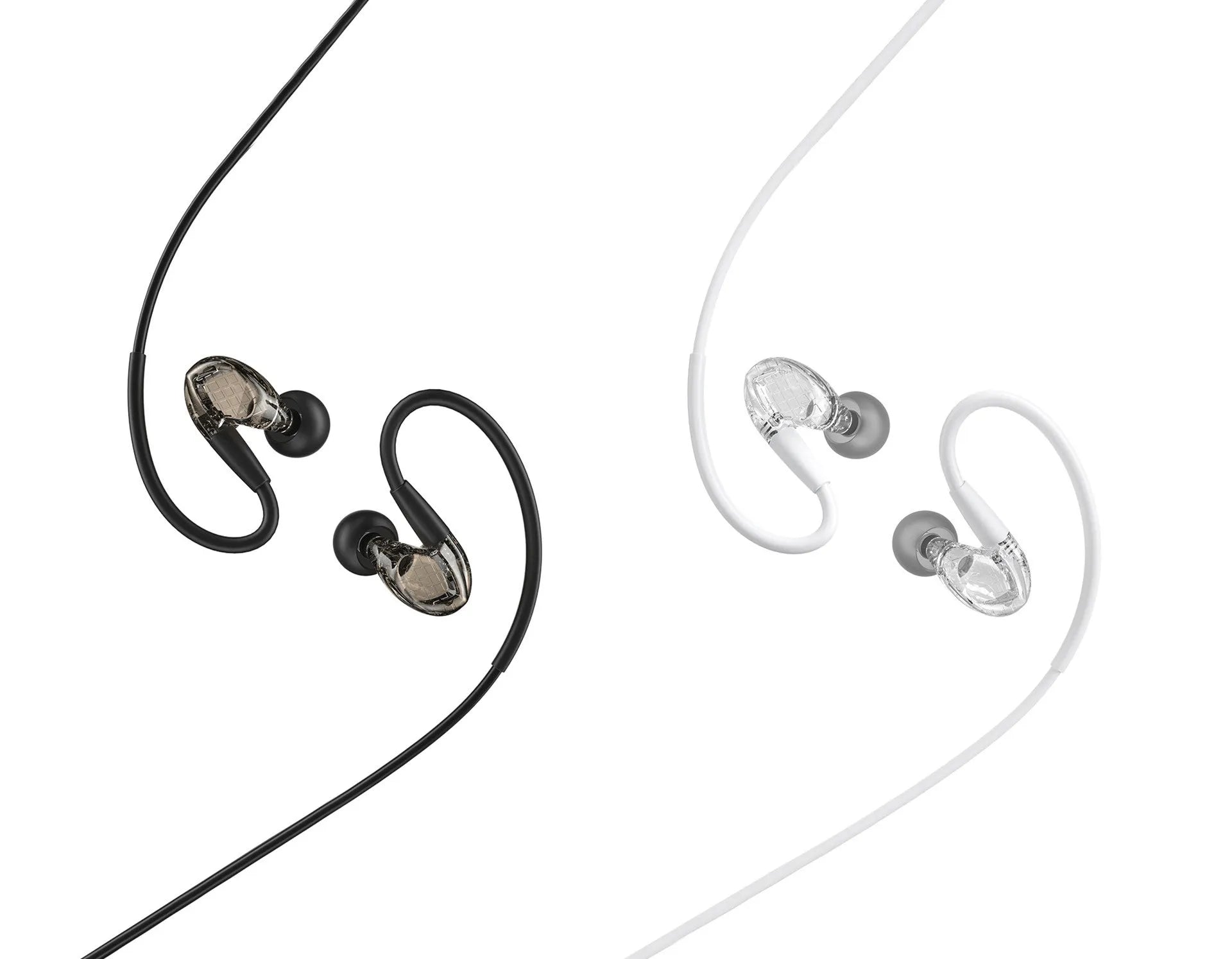 WK Music Earphone Y22 wired in-ear headphones with 3.5mm plug and microphone on white background