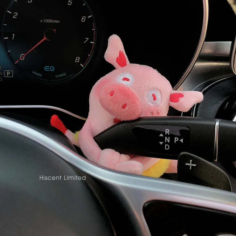 Cotton pilot dog car dashboard decorative doll with hanging hook in multiple colour variations
