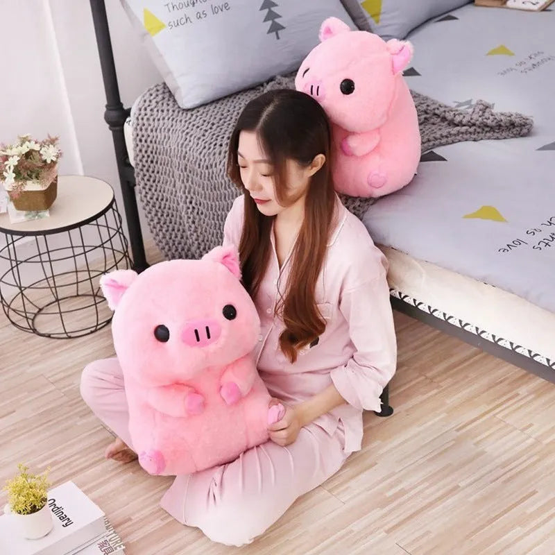 Brown and pink boba milk tea plush stuffed toy shaped like a fruit and drink cup.