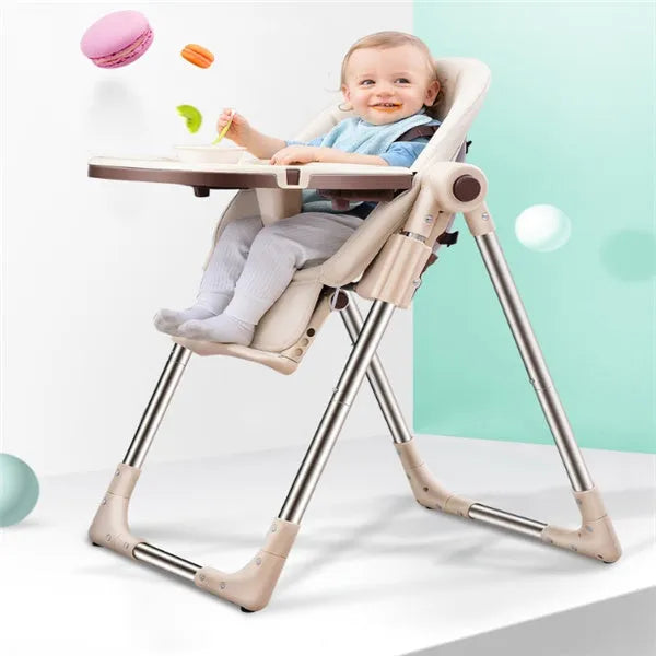 Baby high chair for toddlers 24 months and older in blue colour with stable anti-fall design