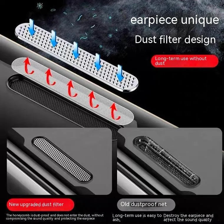 Privacy tempered glass screen protector with dustproof net for iPhone showing anti-peep and blue light filter variants