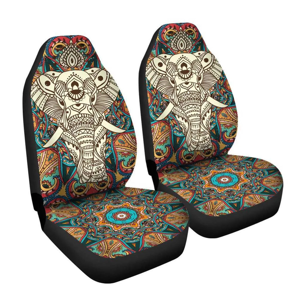Universal animal print car seat cover in breathable fabric, all-season, dirt-resistant, available in five styles.