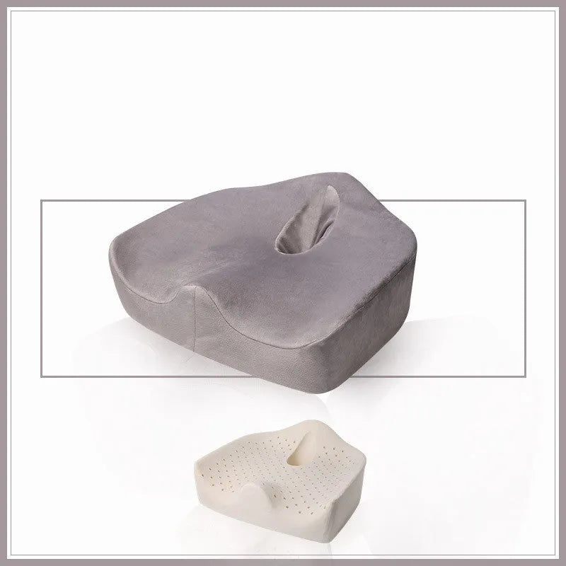 Natural latex cushion solid colour small size 46x40x19x13cm for adults under 80kg black grey