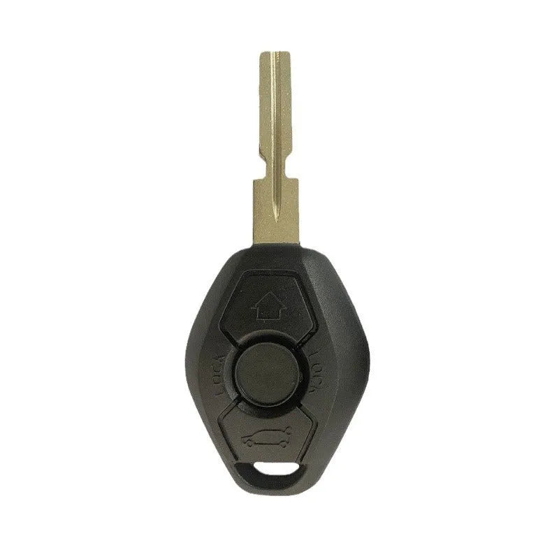 BMW EWS 3 button remote key replacement with ID44 chip and HU58 blade for 1998-2005 models