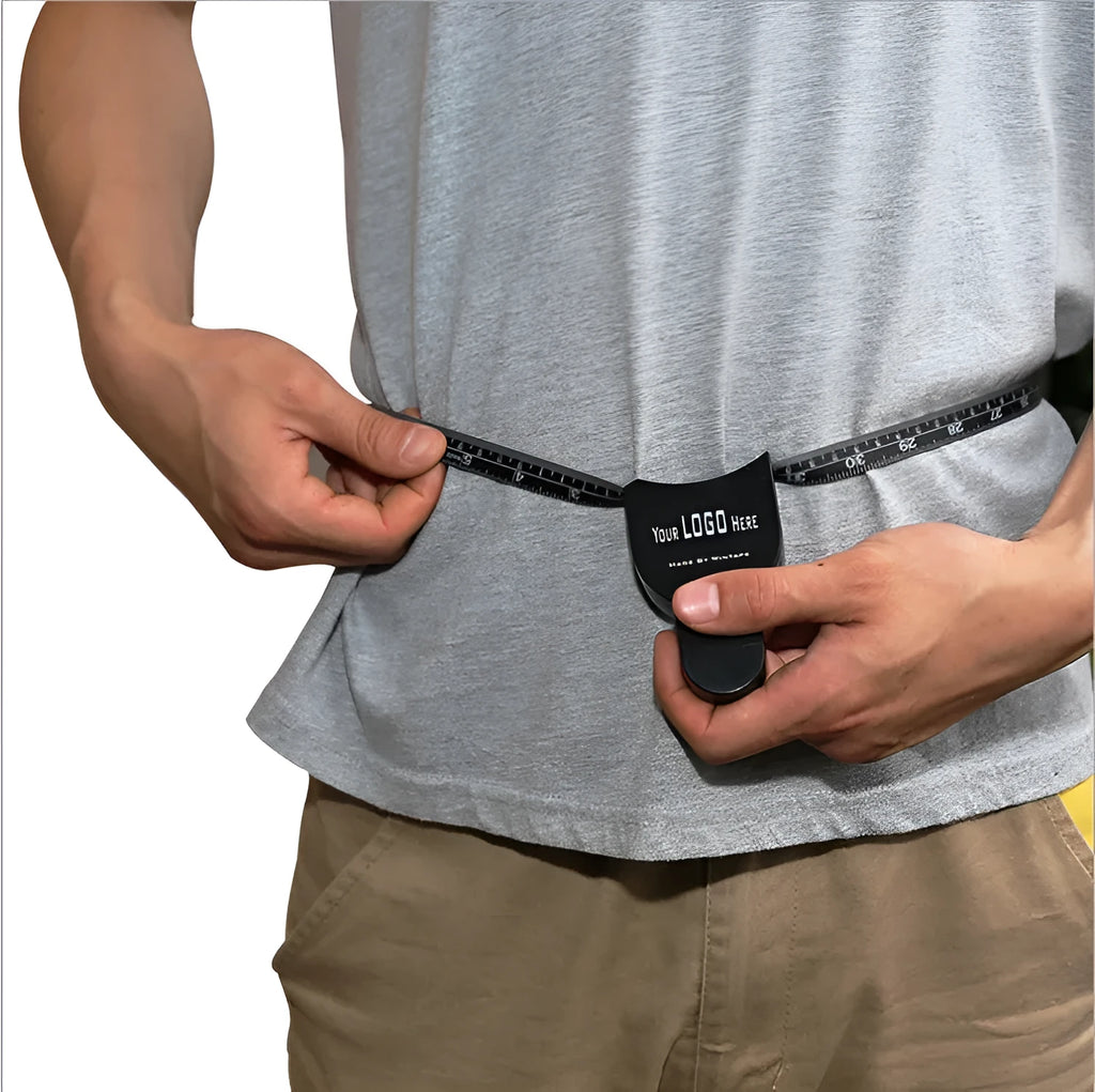 Black digital body fat skinfold caliper made of ABS plastic with a display and measurement arms.