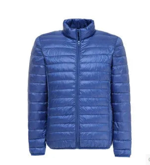 Men's casual down jacket in Army Green made from 100% polyester fibre, available in multiple sizes
