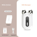 Micro-current beauty instrument facial care device in white and green with ABS alloy plating and 400mAh battery