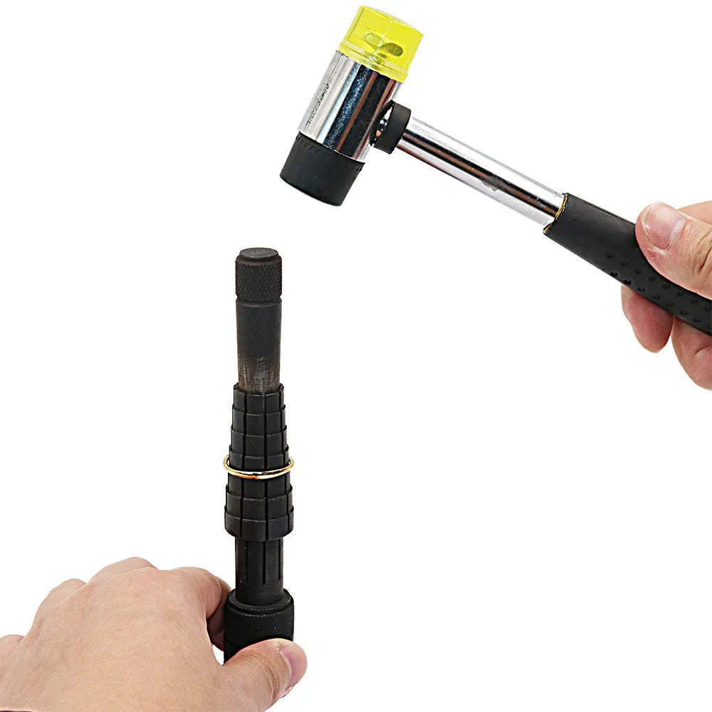 Ring expansion size adjustment tools set with multiple expander models for jewellery repair