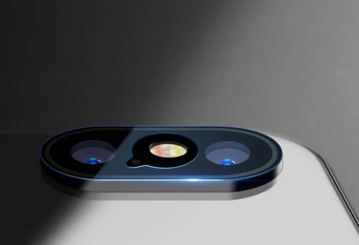 High-definition anti-scratch camera lens protector film for Apple iPhone models.