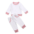Girls linen tops and pants set in Brown, Green, Pink, White, sizes 6M to 4T