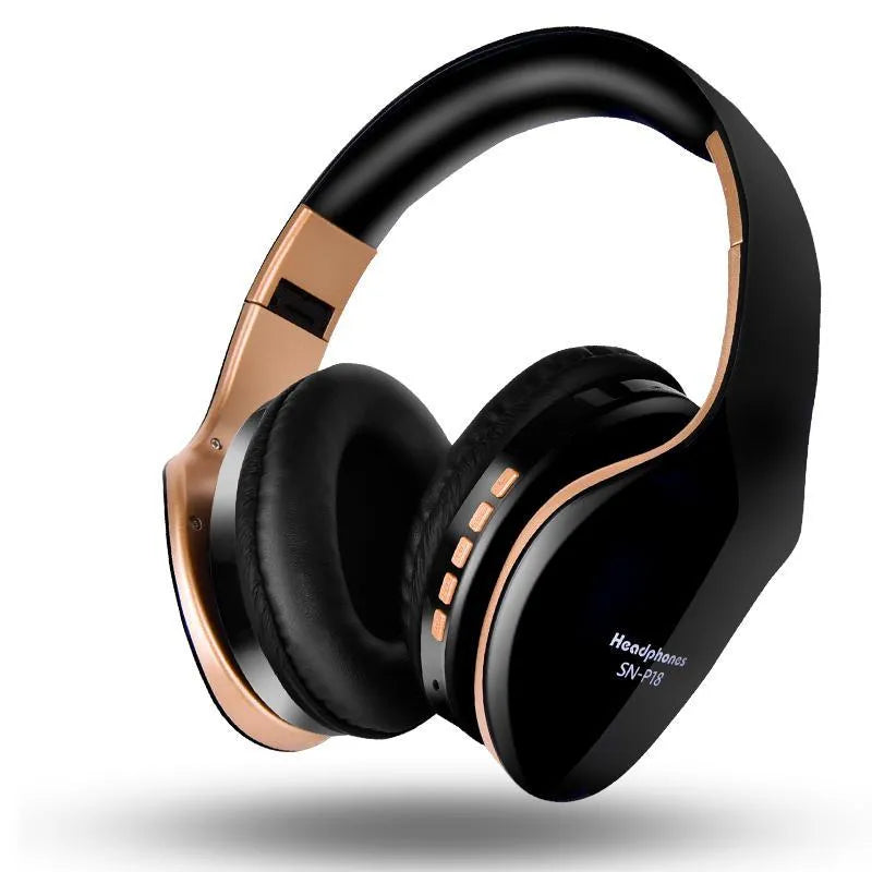 HobbyLane Bluetooth wireless headset with 40mm drivers in black, red, and white colour options