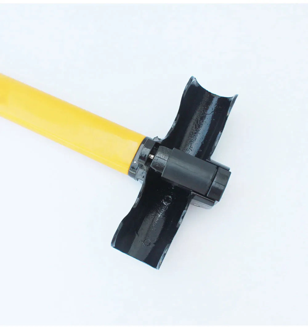 Yellow alloy one-piece steering wheel T lock for vehicle anti-theft security