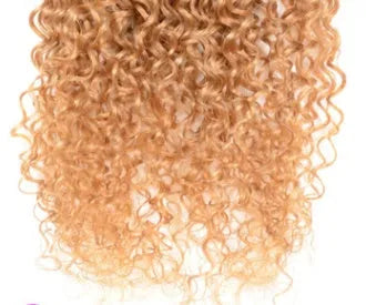 Real human hair extension with gradient colour, available in 12 to 28 inch lengths