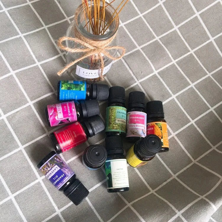 12 bottle plant aromatherapy essential oil set with various natural fragrances for air freshening
