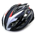 Bicycle integrated helmet with PC shell, EPS foam, velvet lining, lock design, no brim, in black white red