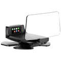 Black car head-up display projector unit showing OBD connection cable for vehicle installation