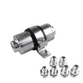 Aluminium alloy petrol filter bracket shown in available colours: black, silver, blue, red, gold, purple.