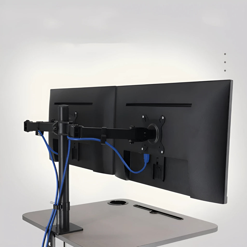 Computer lifting rotating display bracket for 13-32 inch monitors with SPCC steel construction