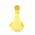 Colourful soft plush duck pet toy with catnip, a squeaker, and a rattle for cats and dogs