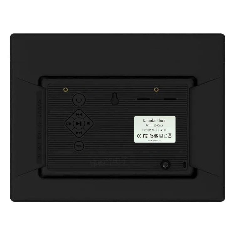 8 inch digital photo frame with 800×600 resolution showing images from SD card