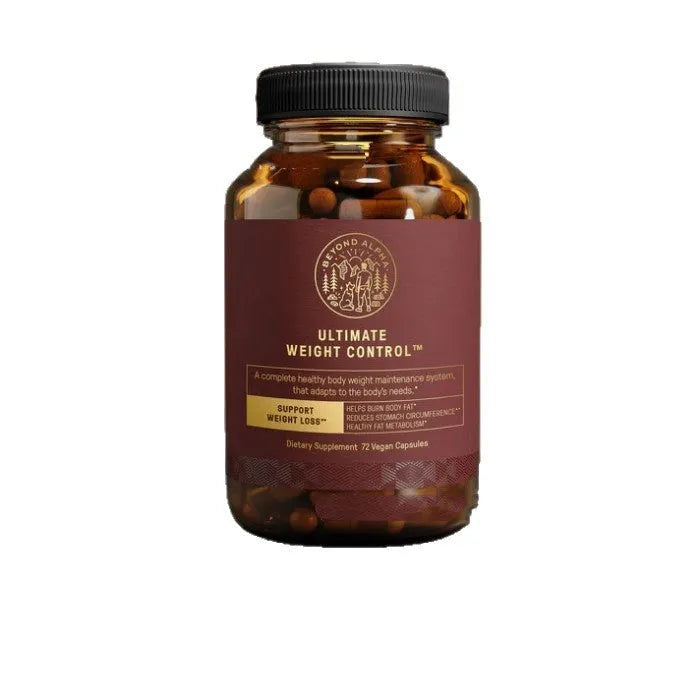 Women's hormone vitamin capsules in burgundy bottle with 72 tablets