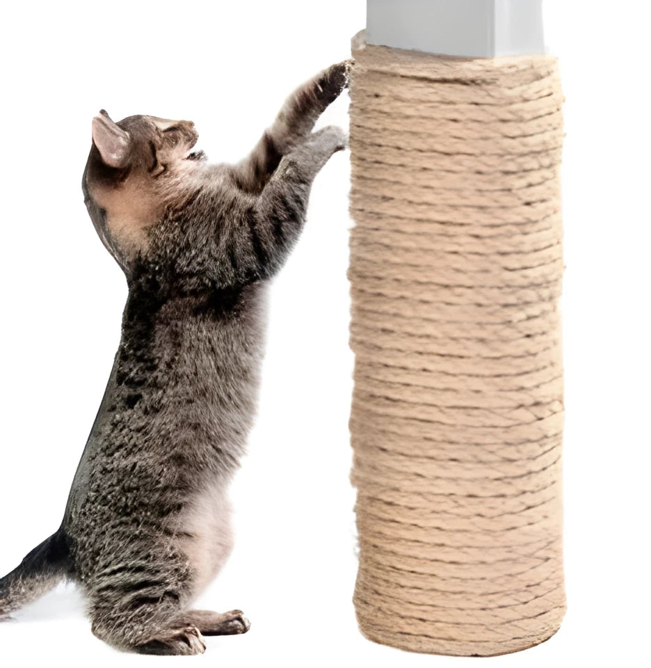 6mm cat scratch sisal rope for repairing scratching posts and cat climbing frames, natural bleached deoiled sisal twine