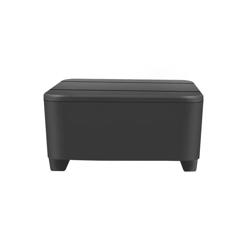 Black pet mini GPS locator with USB charging, 48mm x 32mm x 20mm, ABS body, GPS 5m accuracy