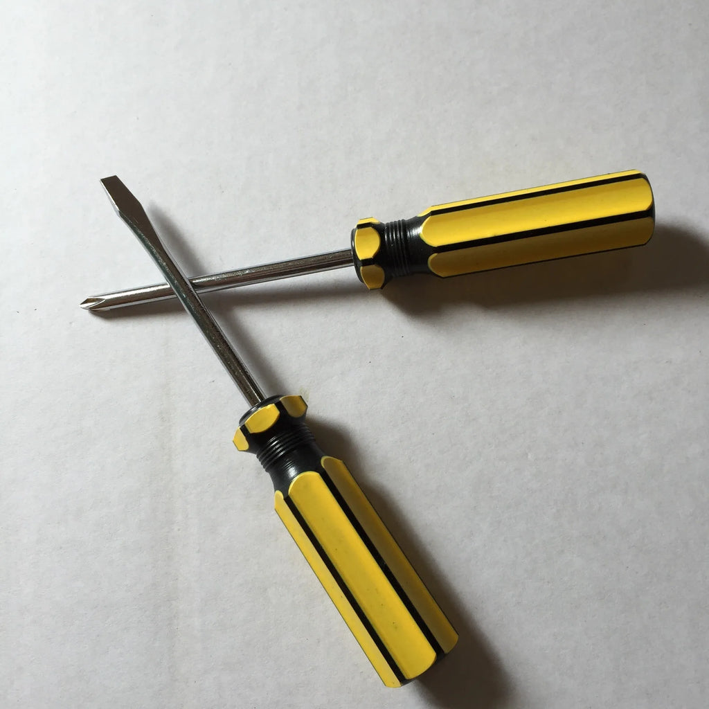 PH2 cross screwdriver with 180mm full length, 45# steel bar, magnetic tip, and PVC handle