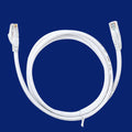 White Cat6 network cable with RJ-45 connectors, CCA conductor, shown in a range of lengths from 1M to 50M.