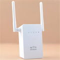 Dual antenna dual network port WiFi repeater with RJ-45 cable for home or hotel network extension
