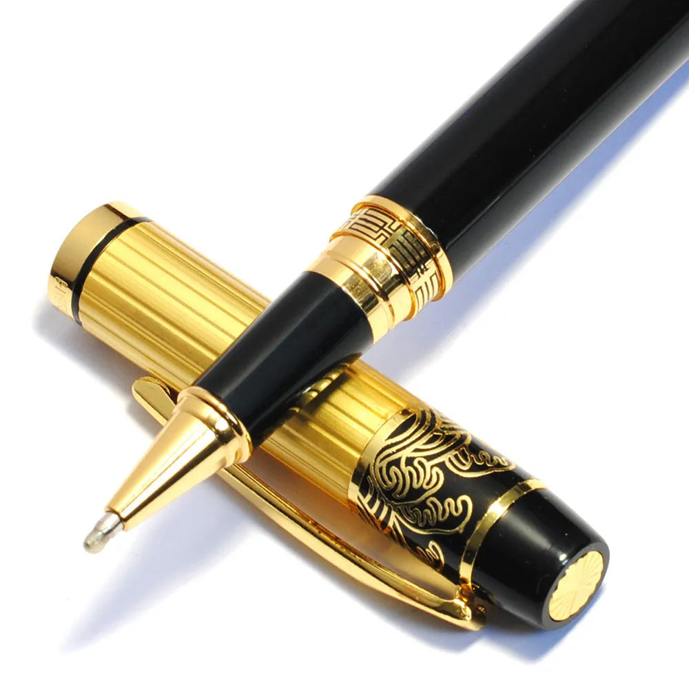 VITNAT metal ballpoint pen with hollow pattern, 0.5mm point and black ink for office, school or business gift use