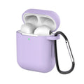 Liquid silicone clamshell cover for Apple AirPods 1st and 2nd generation charging case