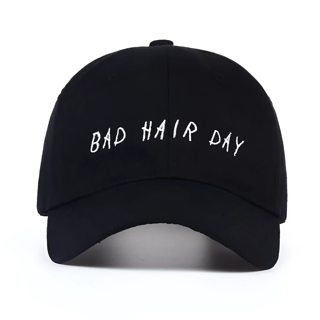 Embroidered baseball cap in black cotton with wild style embroidery and adjustable fit