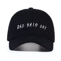 Embroidered baseball cap in black cotton with wild style embroidery and adjustable fit