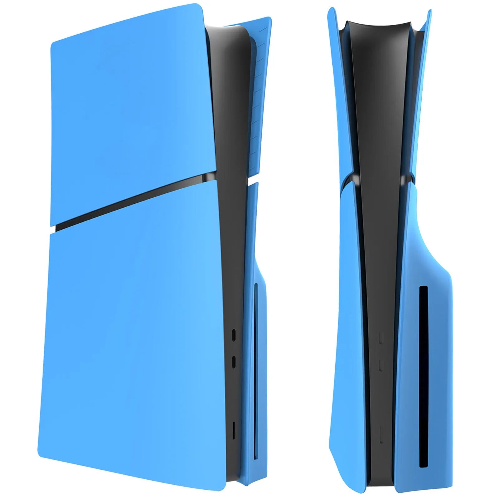 PS5 Slim protective replacement shell in ABS plastic showing four pieces with colour options